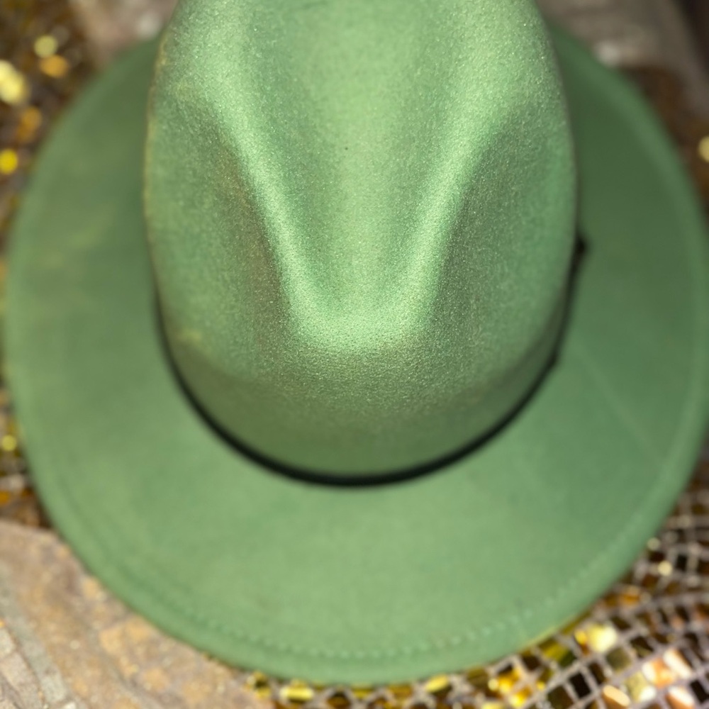 Stylish Green Fedora Hat